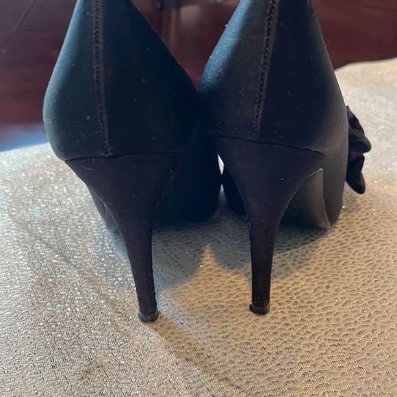 Nina Satin Rose Heels - Picture 4 of 4